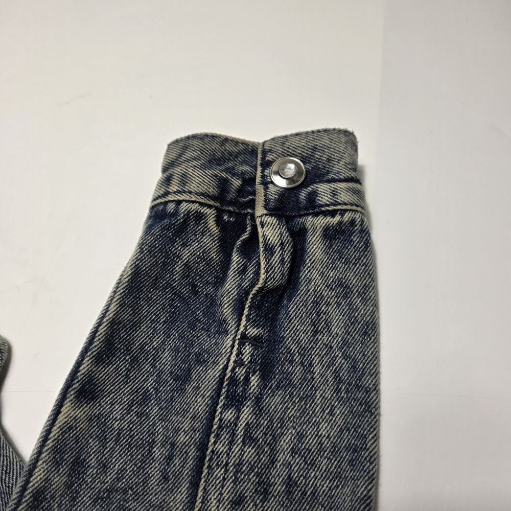 Vintage Little Lass Girl's Denim Snap Jacket Size 6X Ruffles Embroidered 90's - Picture 6 of 9